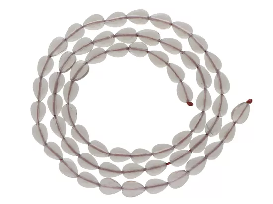 K7P89 KWARC DYMNY ŁEZKA FASETOWANA 4/6 mm - 1 SZNUR