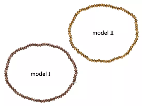 R4B69 BRANSOLETKA KRYSZTAŁKI 2,5 mm NA GUMCE