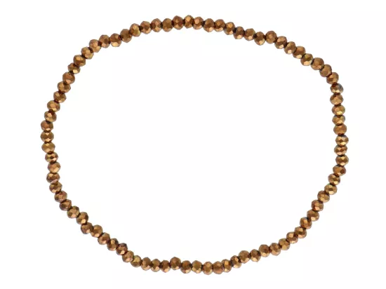 R4B69 BRANSOLETKA KRYSZTAŁKI 2,5 mm NA GUMCE
