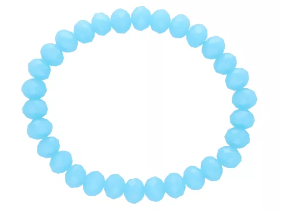 R2A16 BRANSOLETKA KRYSZTAŁKI 7,5mm NA GUMCE