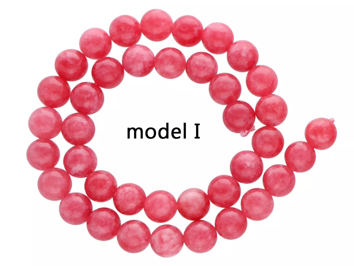 K6Y79 RODONIT CZERWONY  KULE 10 mm - 1 SZNUR