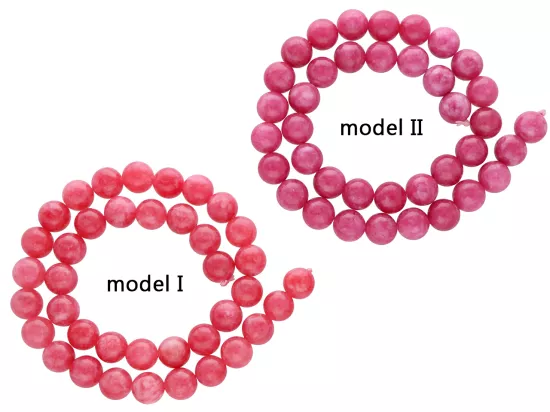 K6Y79 RODONIT CZERWONY  KULE 10 mm - 1 SZNUR