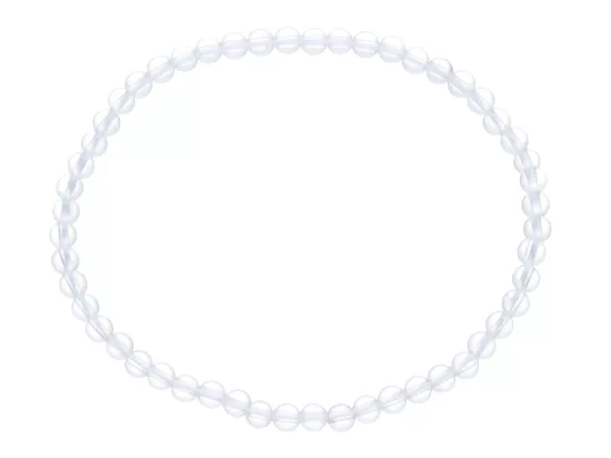 R4J90 BRANSOLETKA KRYSZTAŁ GÓRSKI KULE 3,5 mm