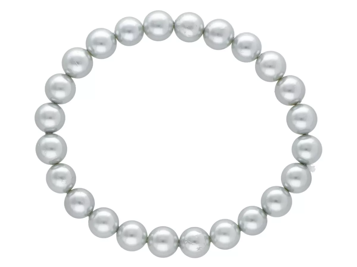 R2R85 BRANSOLETKA PERŁA MAJORKA 8,5 mm NA GUMCE