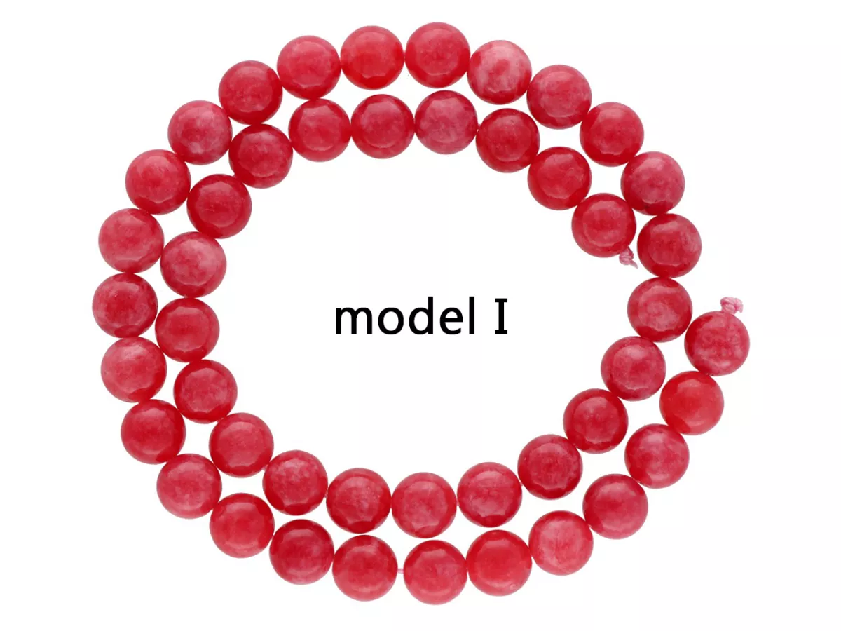 K6U76 RODONIT CZERWONY KULE 8,5 mm - 1 SZNUR