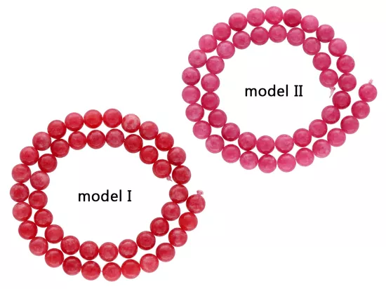 K6U76 RODONIT CZERWONY KULE 8,5 mm - 1 SZNUR