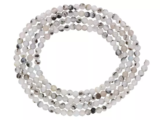 K6T82 KWARC PAPROCI KULE FASETOWANE 2 mm 1 SZNUR