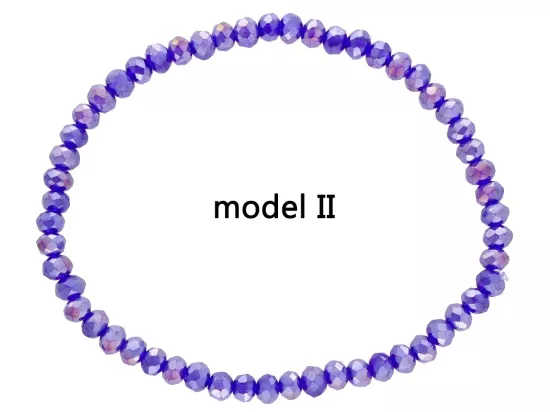 R4F47 BRANSOLETKA KRYSZTAŁKI 4,5 mm NA GUMCE