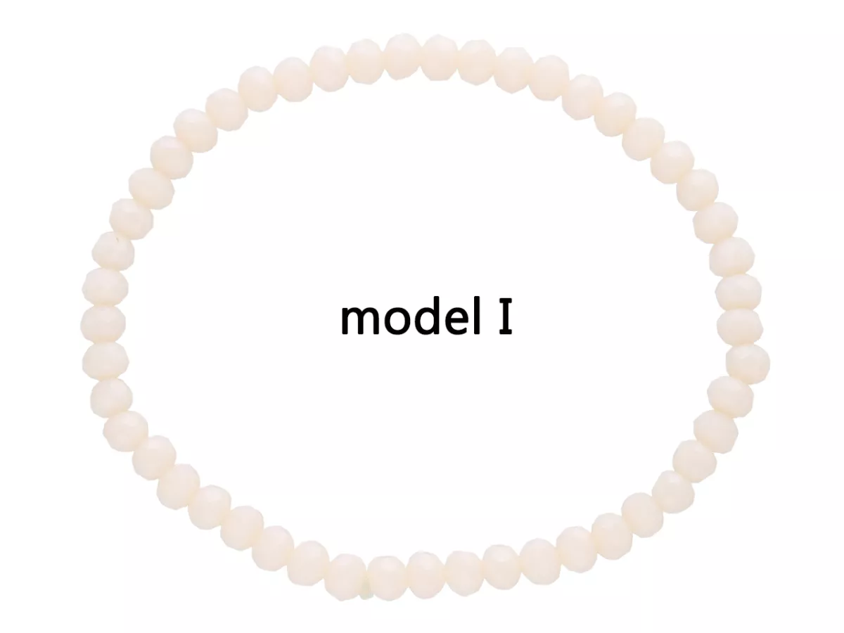 R2X32 BRANSOLETKA KRYSZTAŁKI 4 mm NA GUMCE