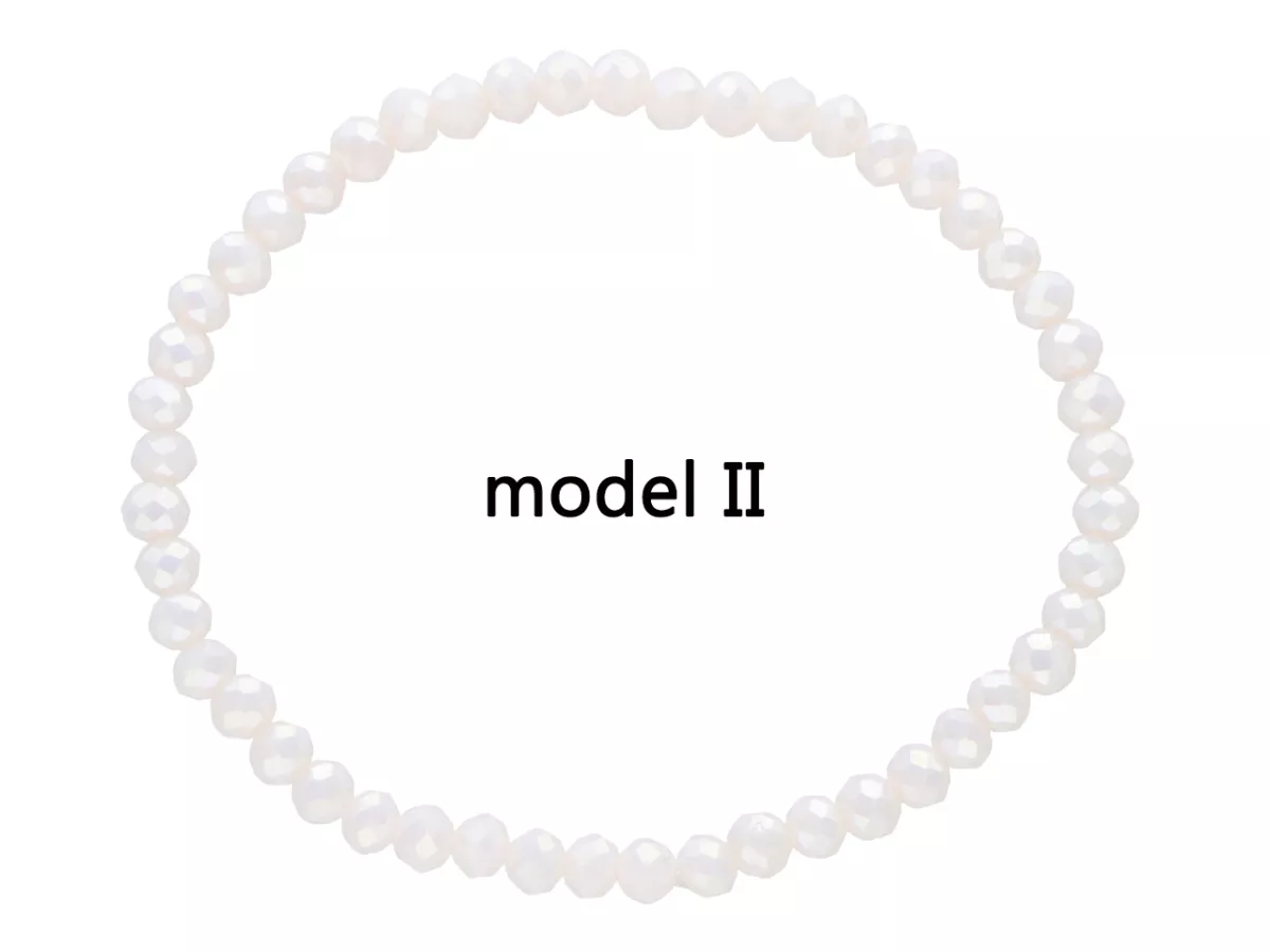 R2X32 BRANSOLETKA KRYSZTAŁKI 4 mm NA GUMCE