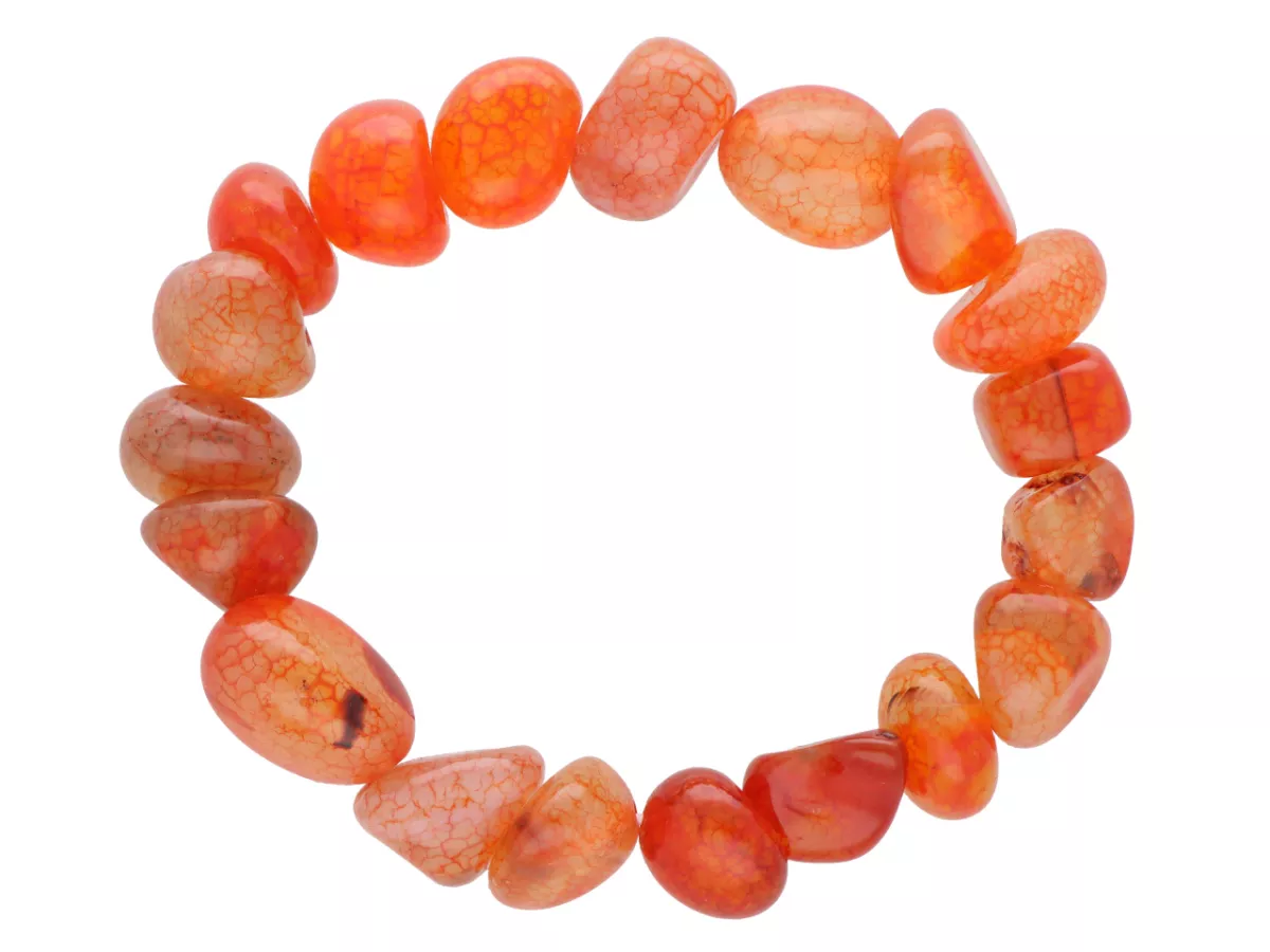 R4J37 BRANSOLETKA AGAT BRYŁKI