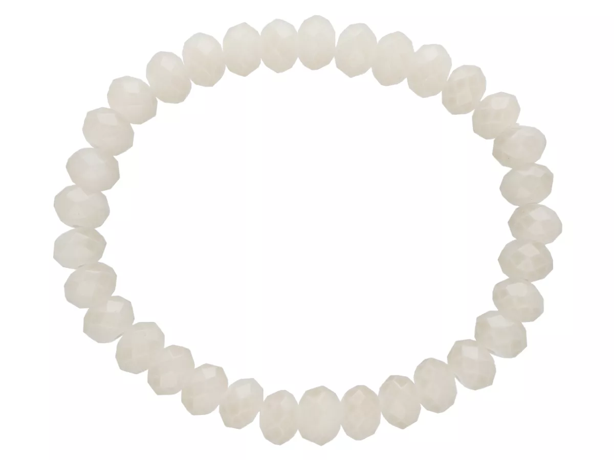 R2B15 BRANSOLETKA KRYSZTAŁKI 8 mm NA GUMCE