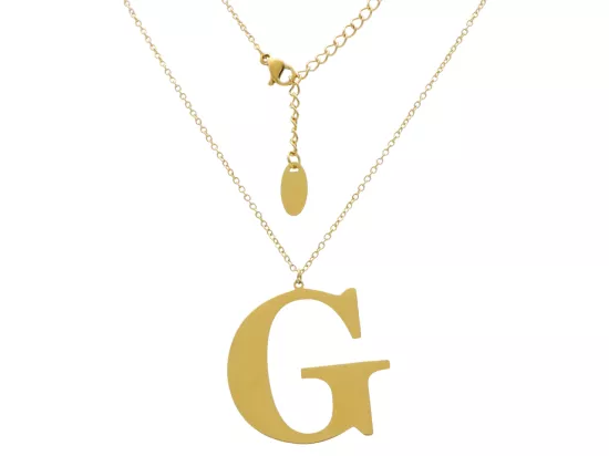 N2Z98 NASZYJNIK STAL CHIRURGICZNA - LITERKA "G"