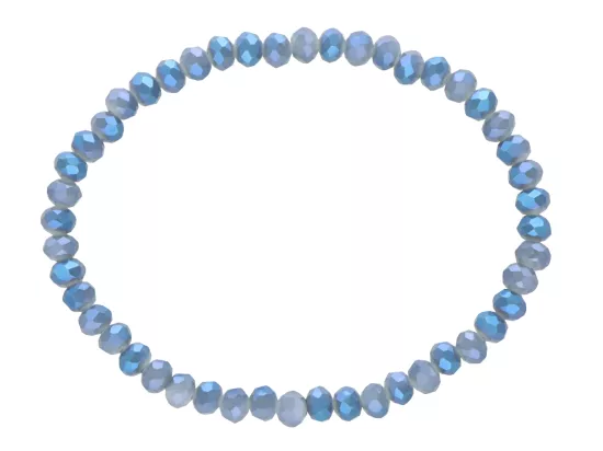 R4C79 BRANSOLETKA KRYSZTAŁKI 4,5 mm NA GUMCE