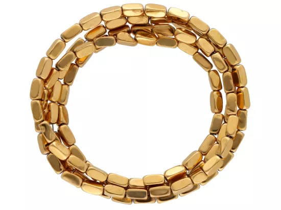 K7O79 HEMATYT MIODOWY PROSTOKĄTY 2/4 mm - 1 SZNUR