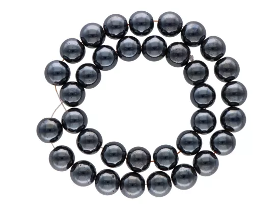 K5A07 HEMATYT KULE 12 mm - 1 SZNUR