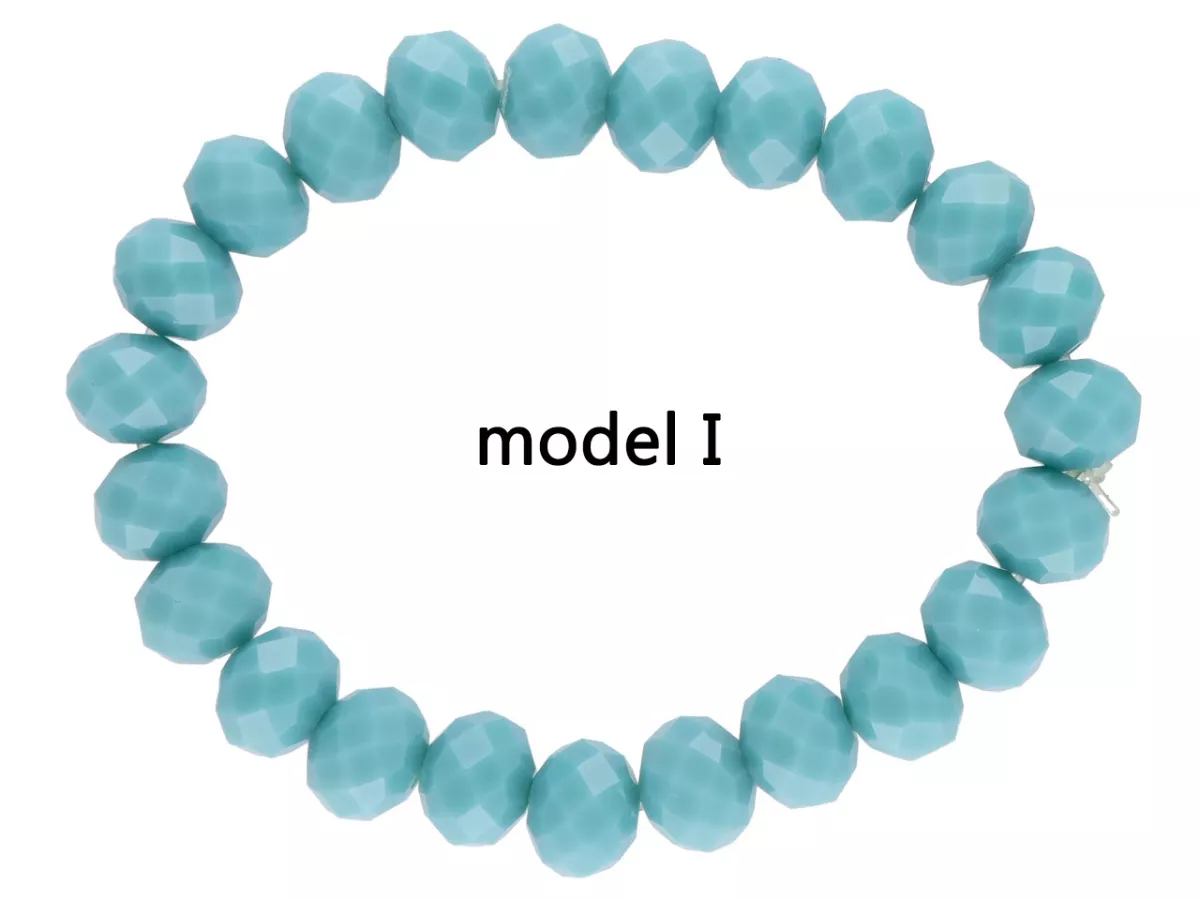 R2R15 BRANSOLETKA KRYSZTAŁKI 10 mm NA GUMCE