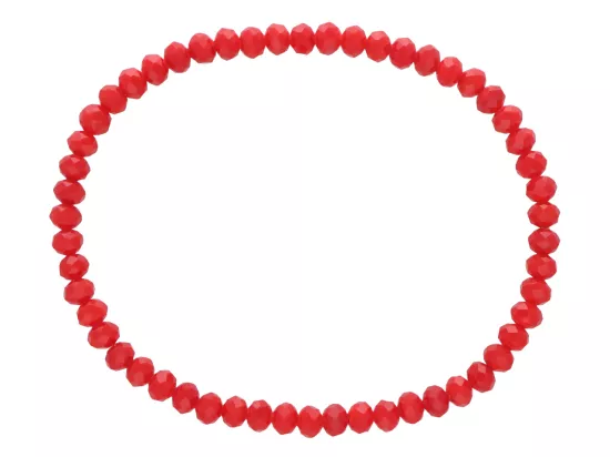 R2X33 BRANSOLETKA KRYSZTAŁKI 4,5 mm NA GUMCE