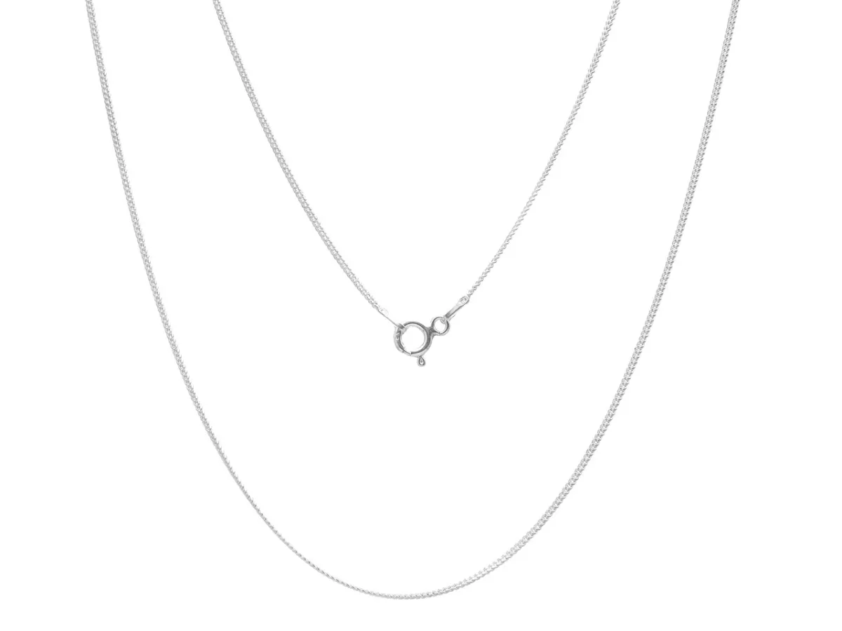 P3L34 ŁAŃCUSZEK PANCERKA 42 cm SREBRO 925