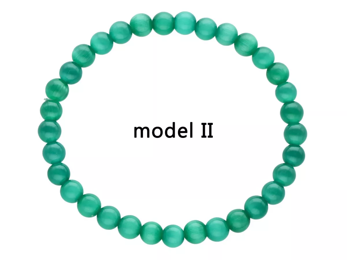 R4I36 BRANSOLETKA KOCIE OKO KULE 6 mm