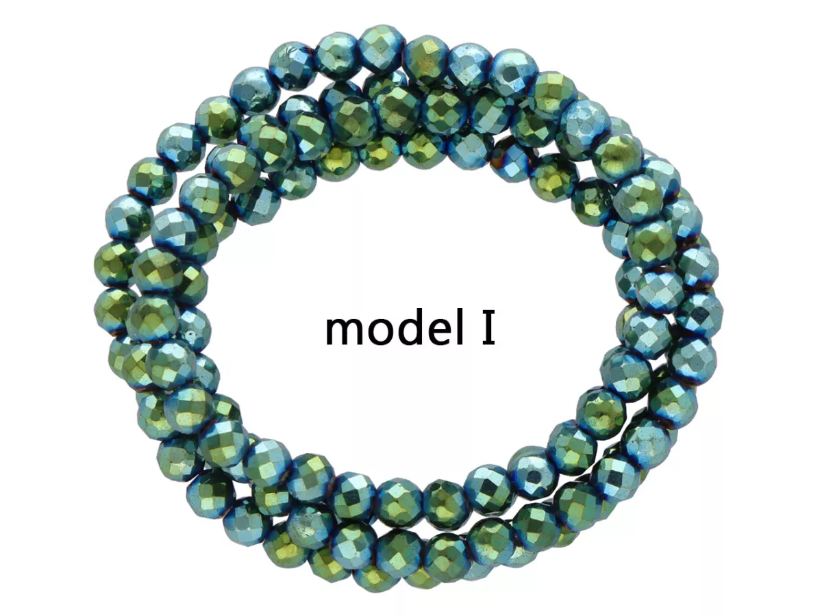 K7B79 HEMATYT KULE FASETOWANE 3 mm - 1 SZNUR