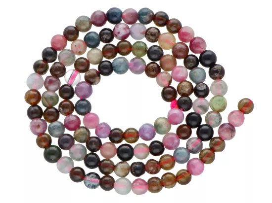 K7A34 TURMALIN KULE 4 mm - 1 SZNUR