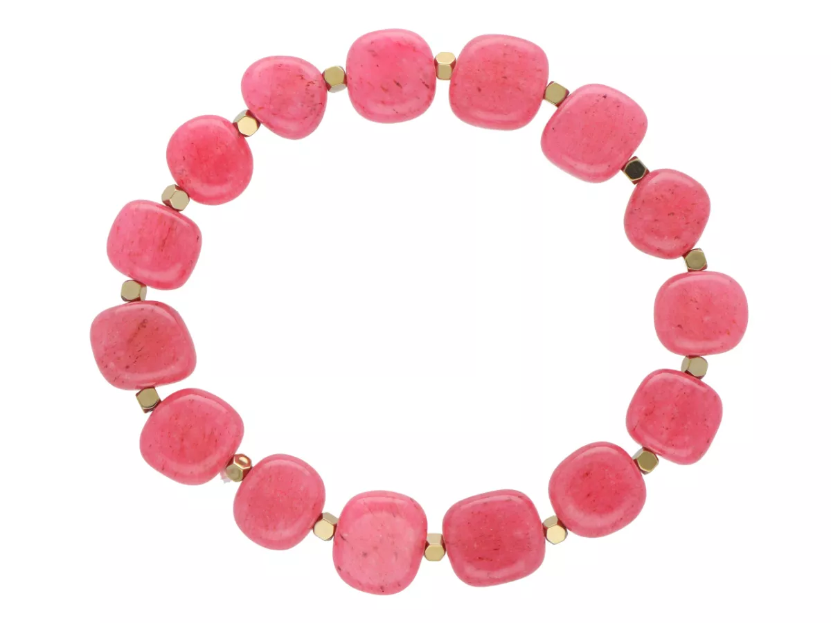 R5D77 BRANSOLETKA AGAT I HEMATYT