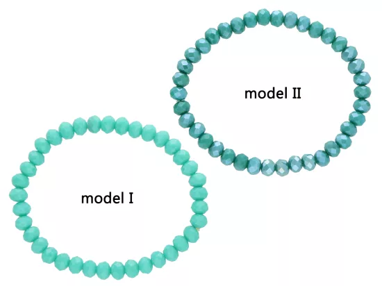 R2P79 BRANSOLETKA KRYSZTAŁKI 6 mm NA GUMCE