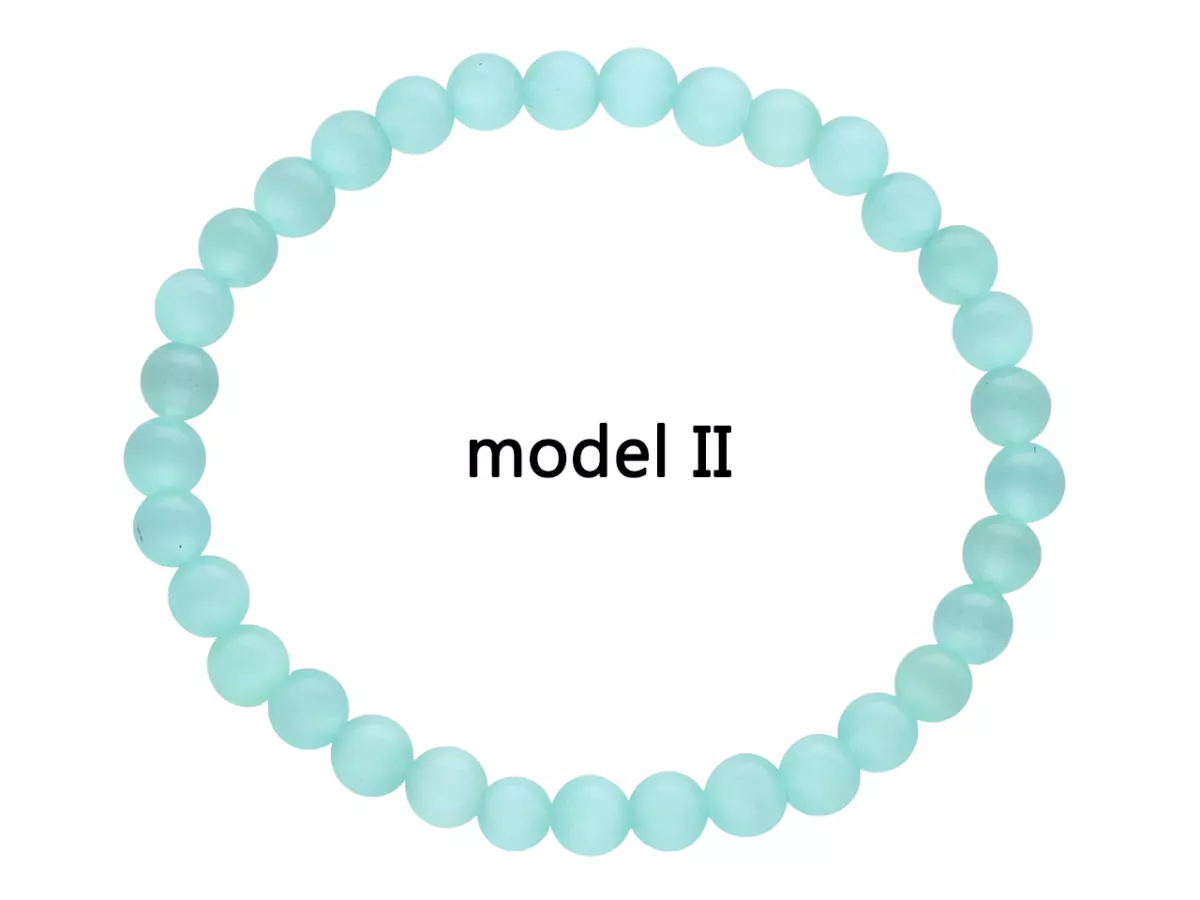 R4I27 BRANSOLETKA KOCIE OKO KULE 6 mm