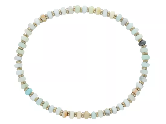 R5E92 BRANSOLETKA AMAZONIT I HEMATYT