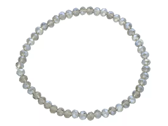 R4F51 BRANSOLETKA KRYSZTAŁKI 4,5 mm NA GUMCE