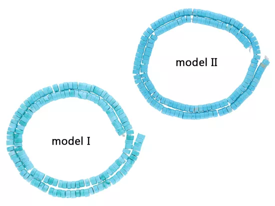 K7A85 TURKUS WALCE 4 mm - 1 SZNUR