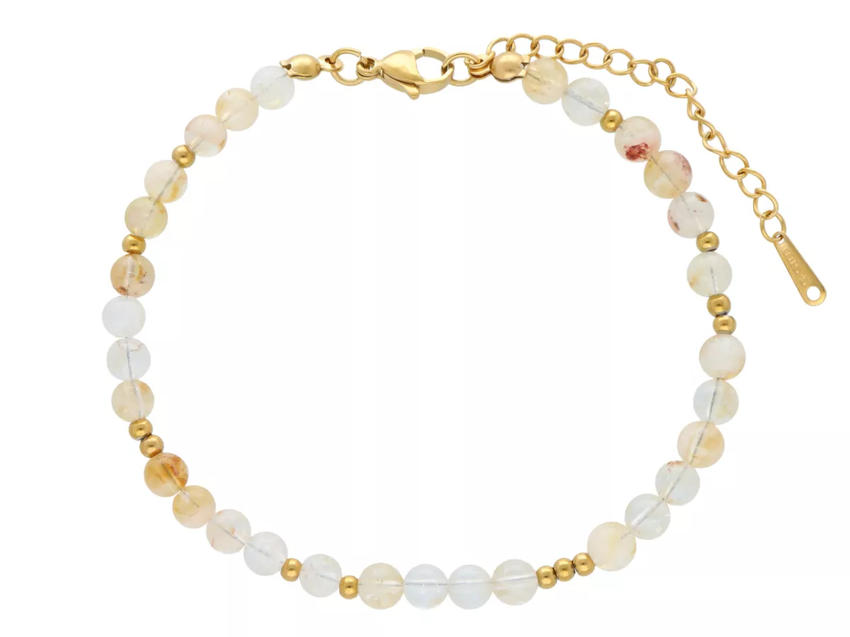 R5C90 BRANSOLETKA CYTRYN I STAL CHIRURGICZNA