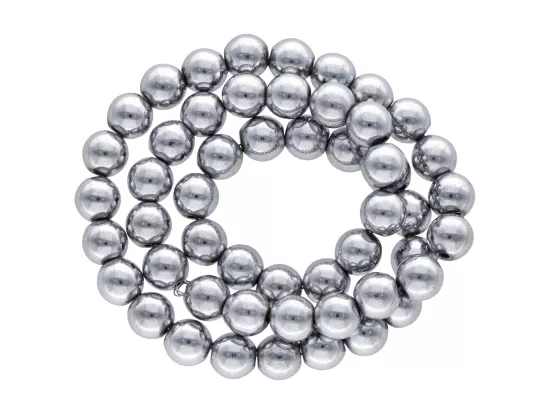 K5L35 HEMATYT KULE 8 mm - 1 SZNUR