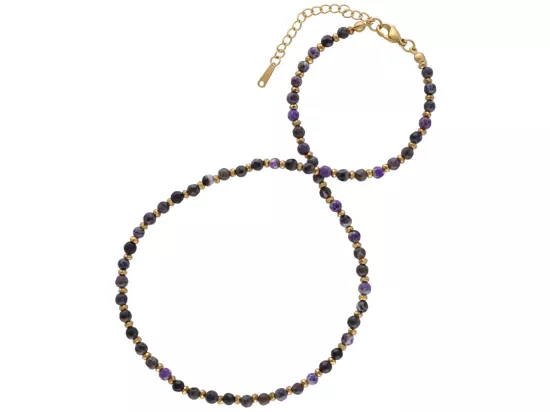 N3P28 NASZYJNIK AGAT I HEMATYT