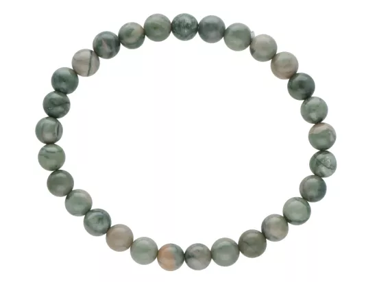 R4I39 BRANSOLETKA RODONIT ZIELONY KULE 6,5 mm