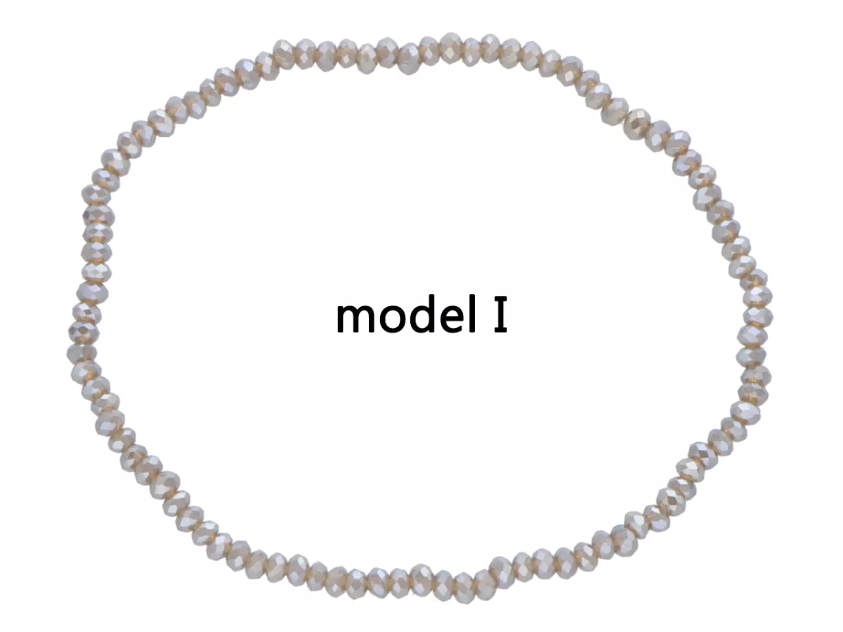 R4B65 BRANSOLETKA KRYSZTAŁKI 2,5 mm NA GUMCE