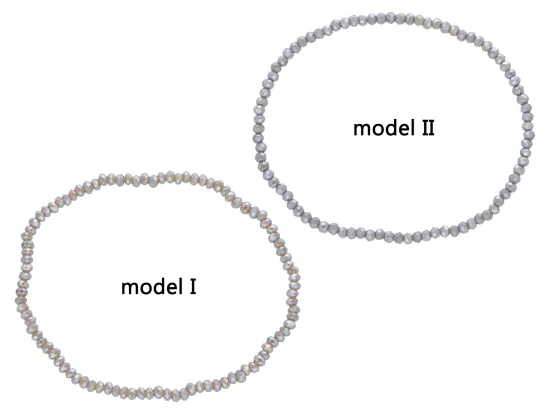 R4B65 BRANSOLETKA KRYSZTAŁKI 2,5 mm NA GUMCE