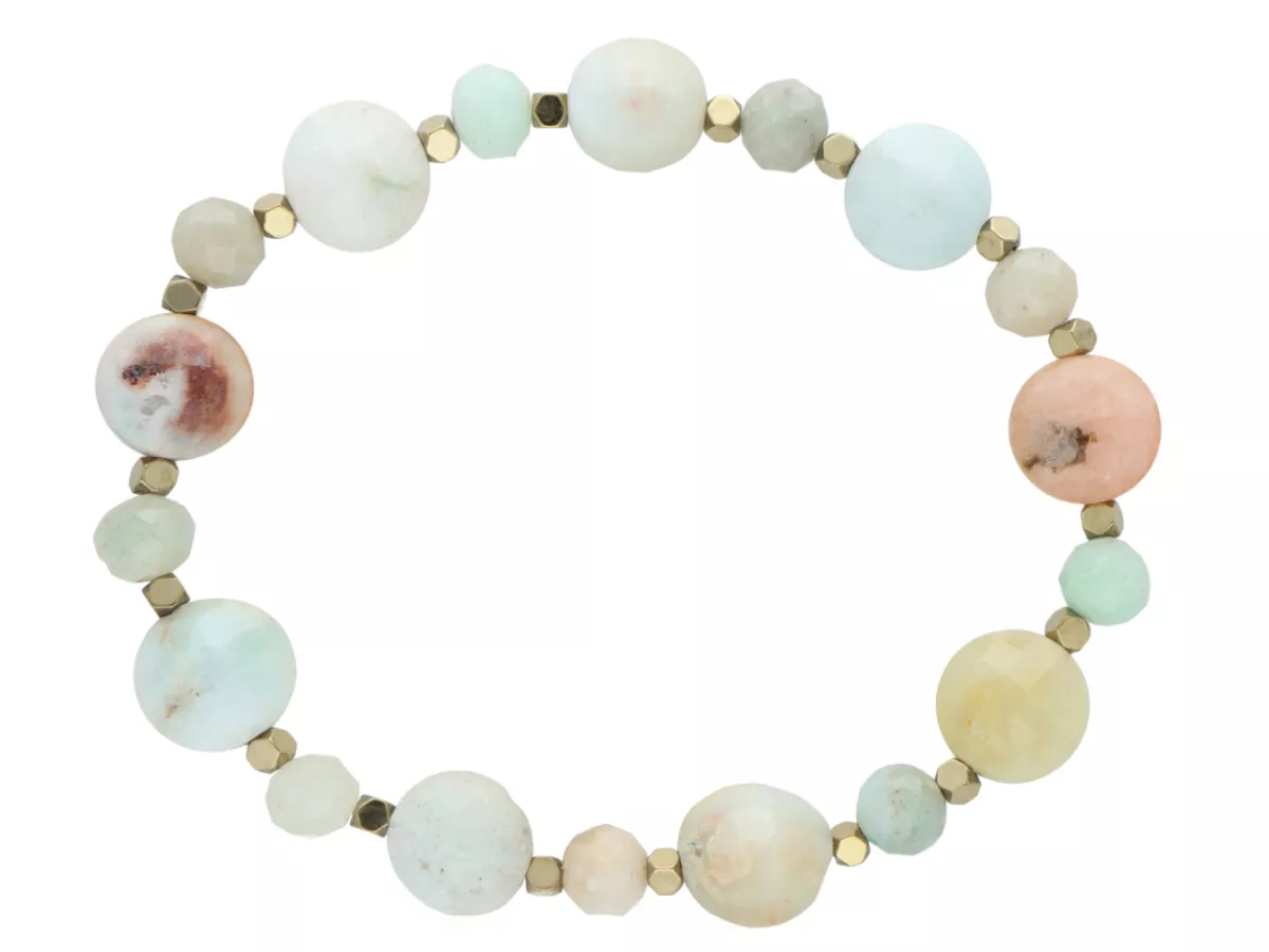 R5E79 BRANSOLETKA AMAZONIT