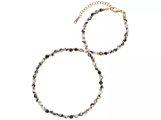 N3P30 NASZYJNIK AGAT I HEMATYT