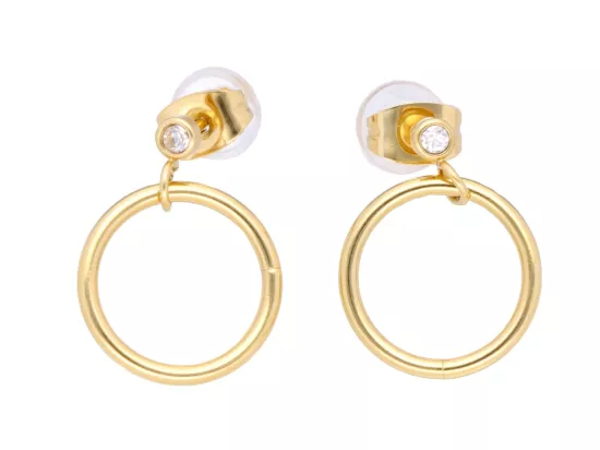 U1O55 KOLCZYKI STAL CHIRURGICZNA 1 PARA