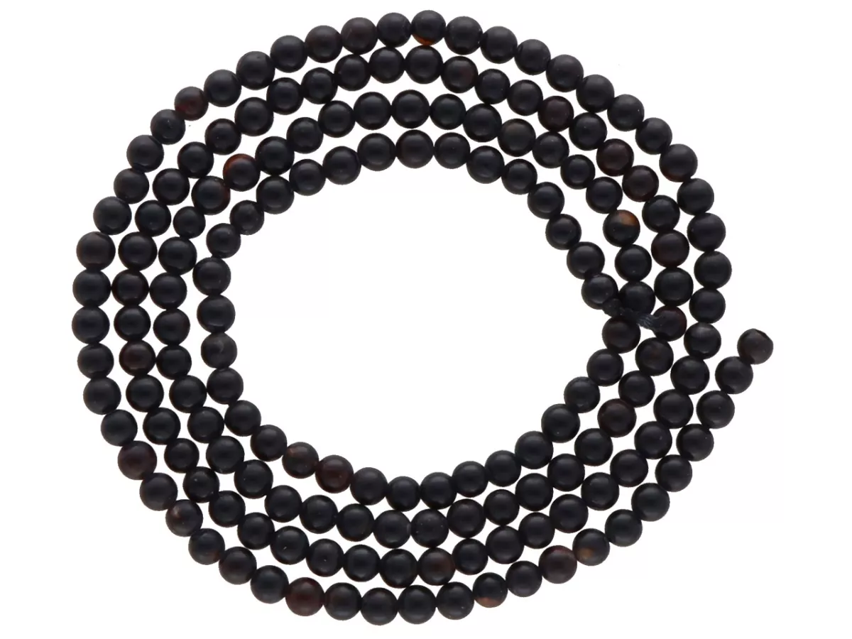 K6S32 AGAT PÓŁMATOWY KULE 2 mm 1 SZNUR