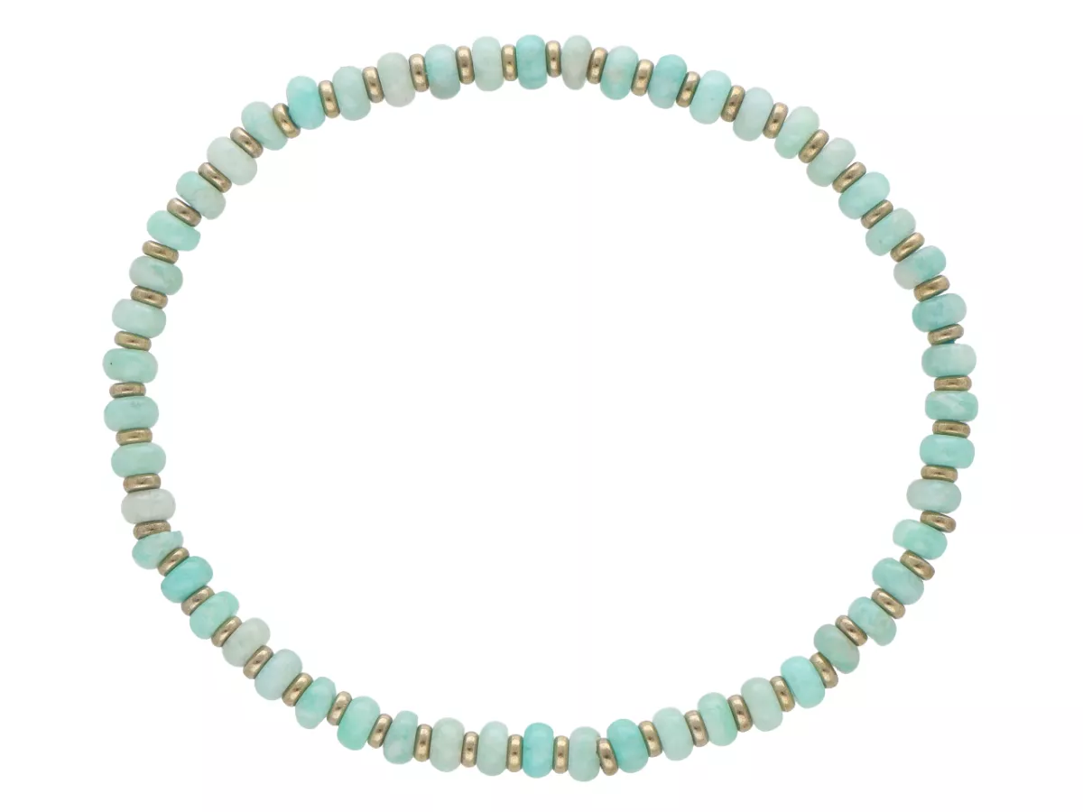 R5E94 BRANSOLETKA AKWAMARYN I HEMATYT