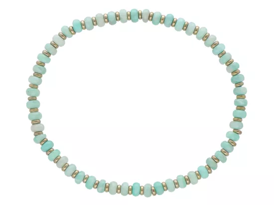 R5E94 BRANSOLETKA AKWAMARYN I HEMATYT