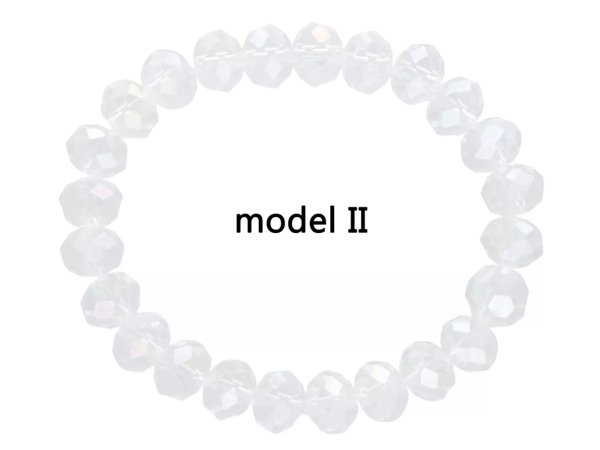 R4H11 BRANSOLETKA KRYSZTAŁKI 10 mm NA GUMCE