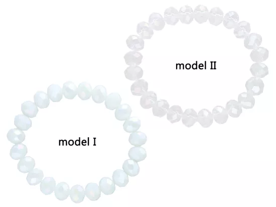 R4H11 BRANSOLETKA KRYSZTAŁKI 10 mm NA GUMCE