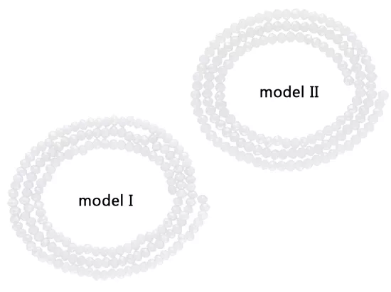 S1W23 KRYSZTAŁKI 2,5/2 mm - 1 SZNUR