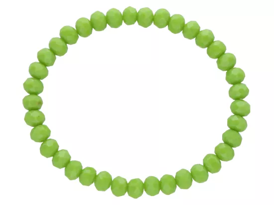 R2N65 BRANSOLETKA KRYSZTAŁKI 6 mm NA GUMCE