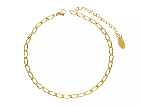 R3Y34A BRANSOLETKA NA NOGĘ STAL CHIRURGICZNA