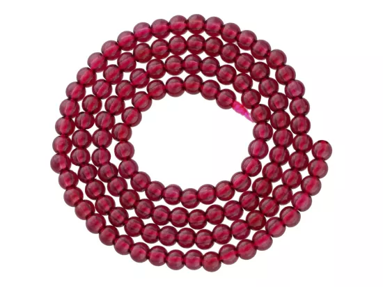 K7M88 GRANAT KULE 3 mm - 1 SZNUR